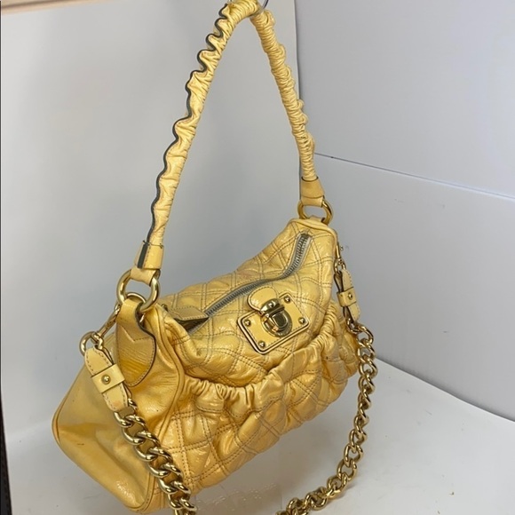 Marc Jacobs Julianne Yellow Patent Leather Bag - Picture 5 of 16
